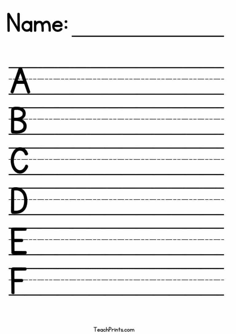 Alphabet Tracing Worksheets - Free Printables - Teach Prints