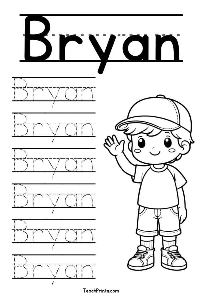 b-name-tracing-worksheets-39-names-free-printable-teach-prints for My Name Begins With Letter Free Printable B Name Tracing Worksheets – 39 Names (Free & Printable) - Teach Prints for My Name Begins With Letter Free Printable