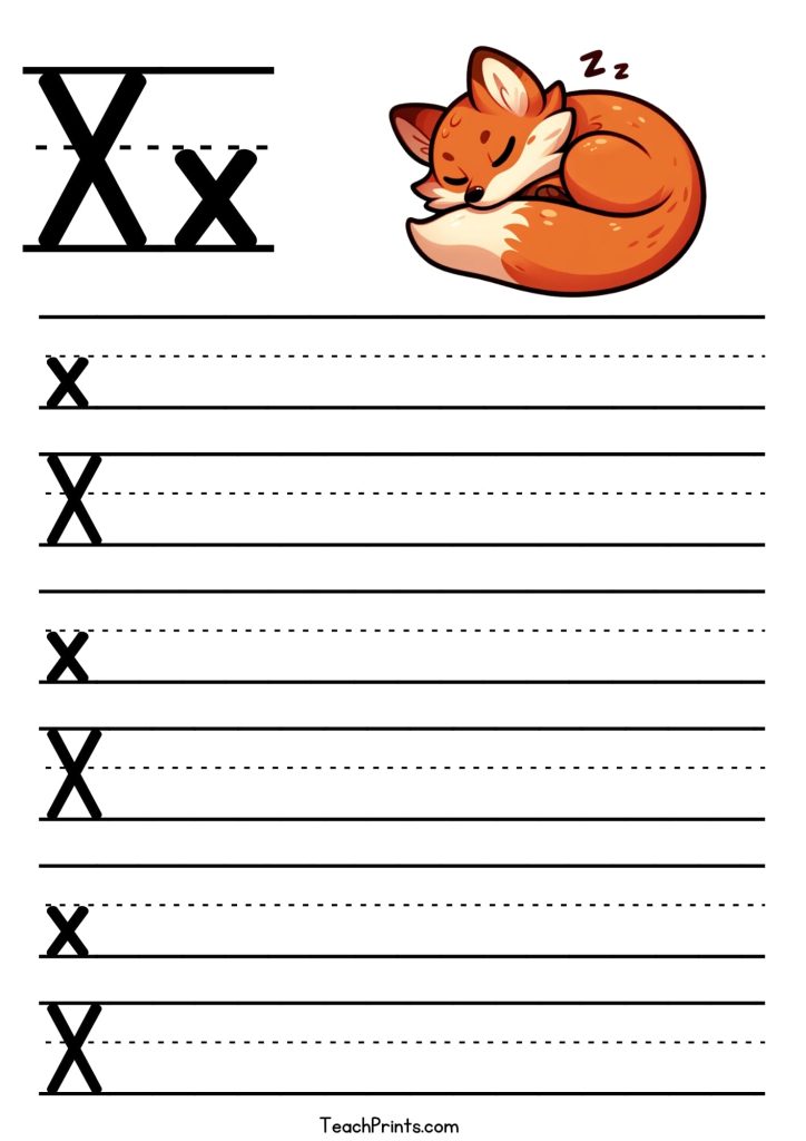 Letter X Tracing Worksheet - Free Printables 18 Tracing Letter X Printable