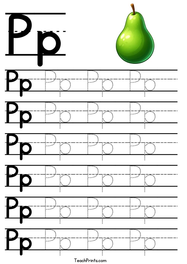 Alphabet Tracing Worksheets - Free Printables - Teach Prints