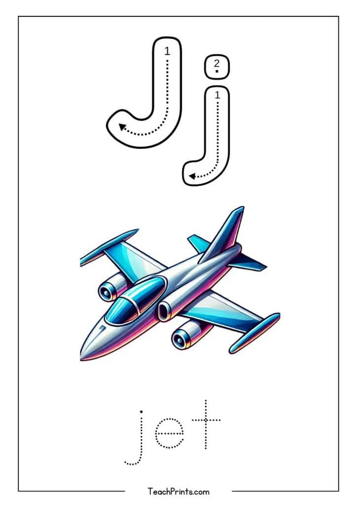 Letter J Tracing Worksheet - Free Printables 2 letter j worksheet