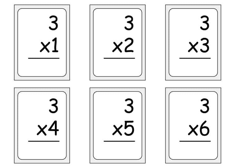 Multiplication Flashcards - Free Printables (48 Pages) - Teach Prints
