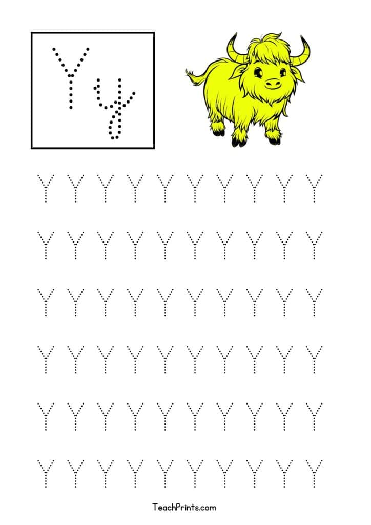 9 Cursive Y Tracing Worksheets - Free Printables 6 free cursive y tracing worksheet