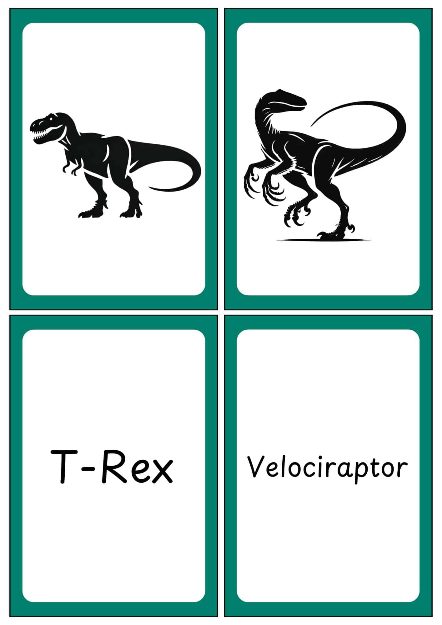21 Dinosaur Flashcards (Free to Print!) 16 dinosaur flashcards