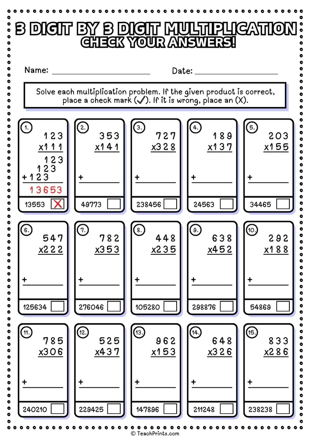 3 digit by 3 digit multiplication worksheet