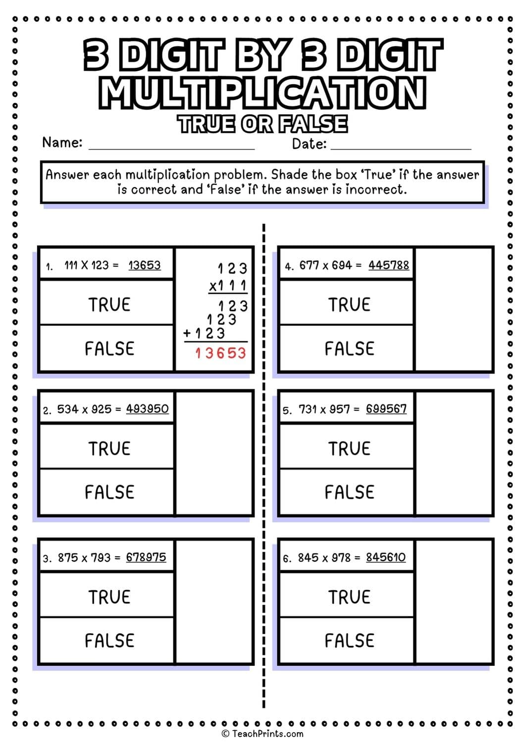 3 digit by 3 digit multiplication worksheet