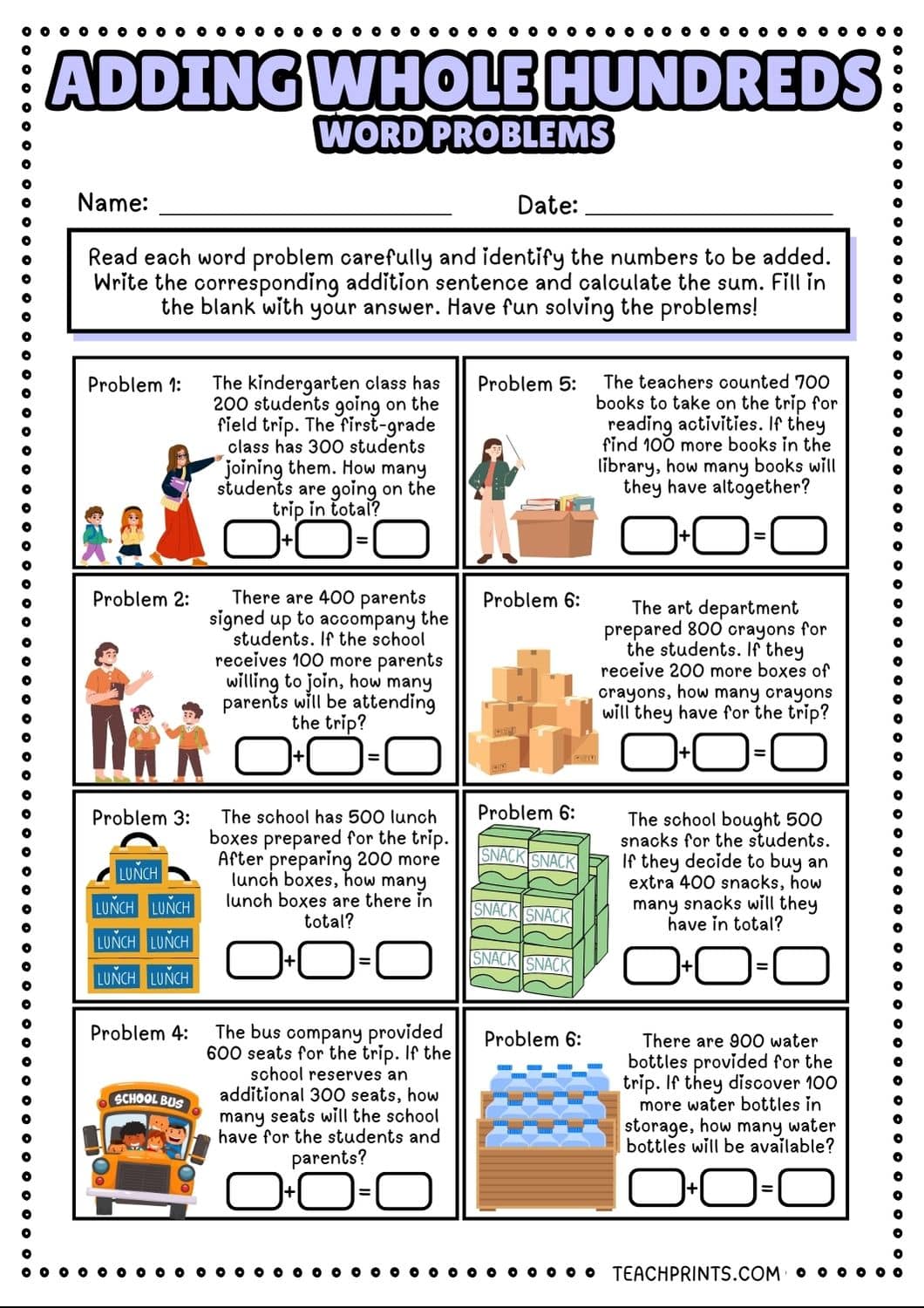 Free Adding Whole Hundreds Worksheets 21 adding whole hundreds worksheet