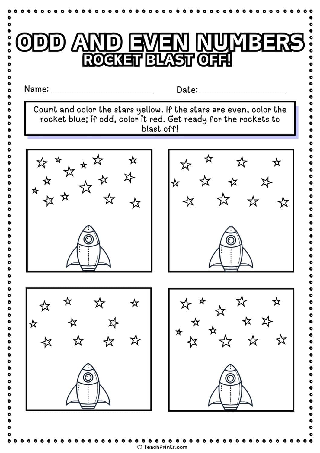 free odd and even worksheet