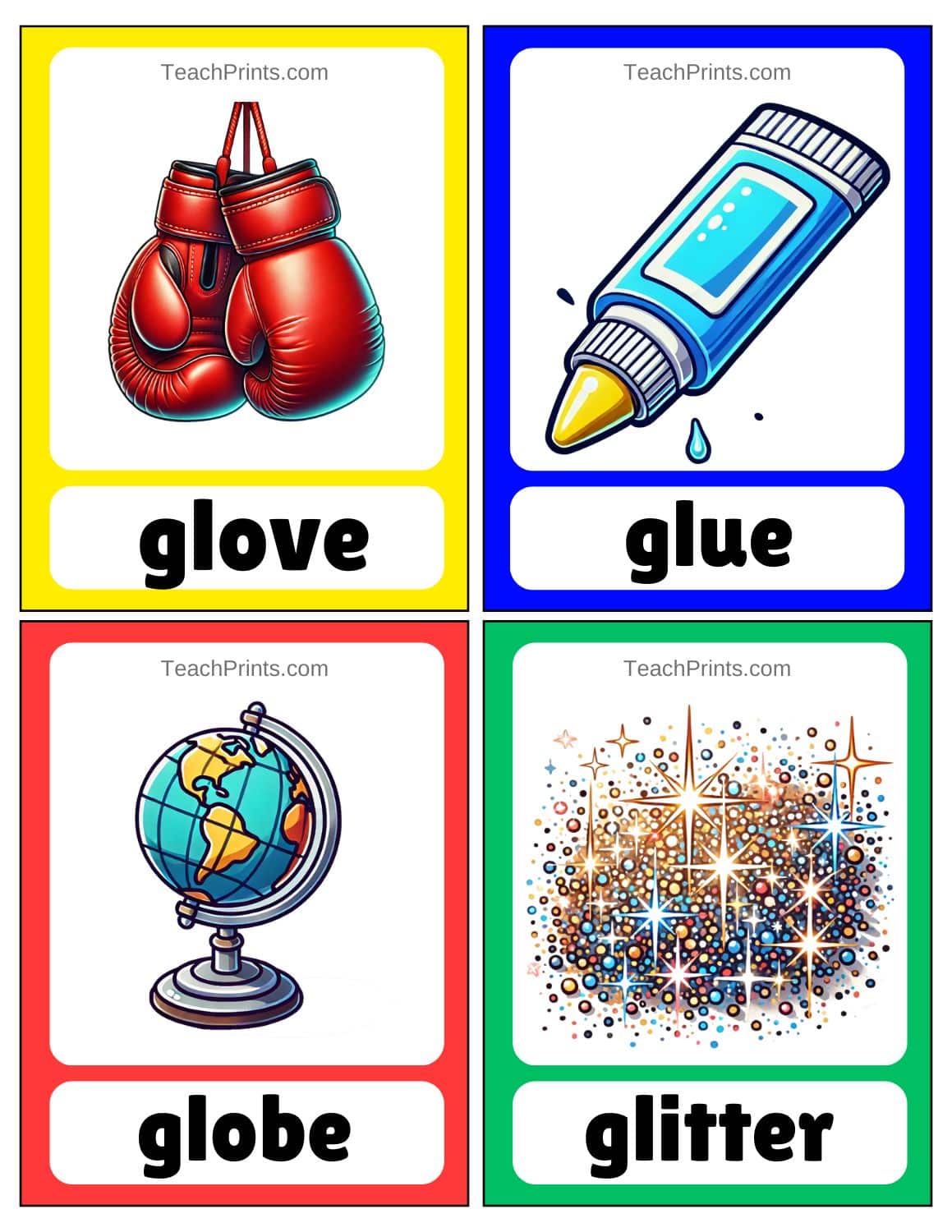 consonant blend flash cards free
