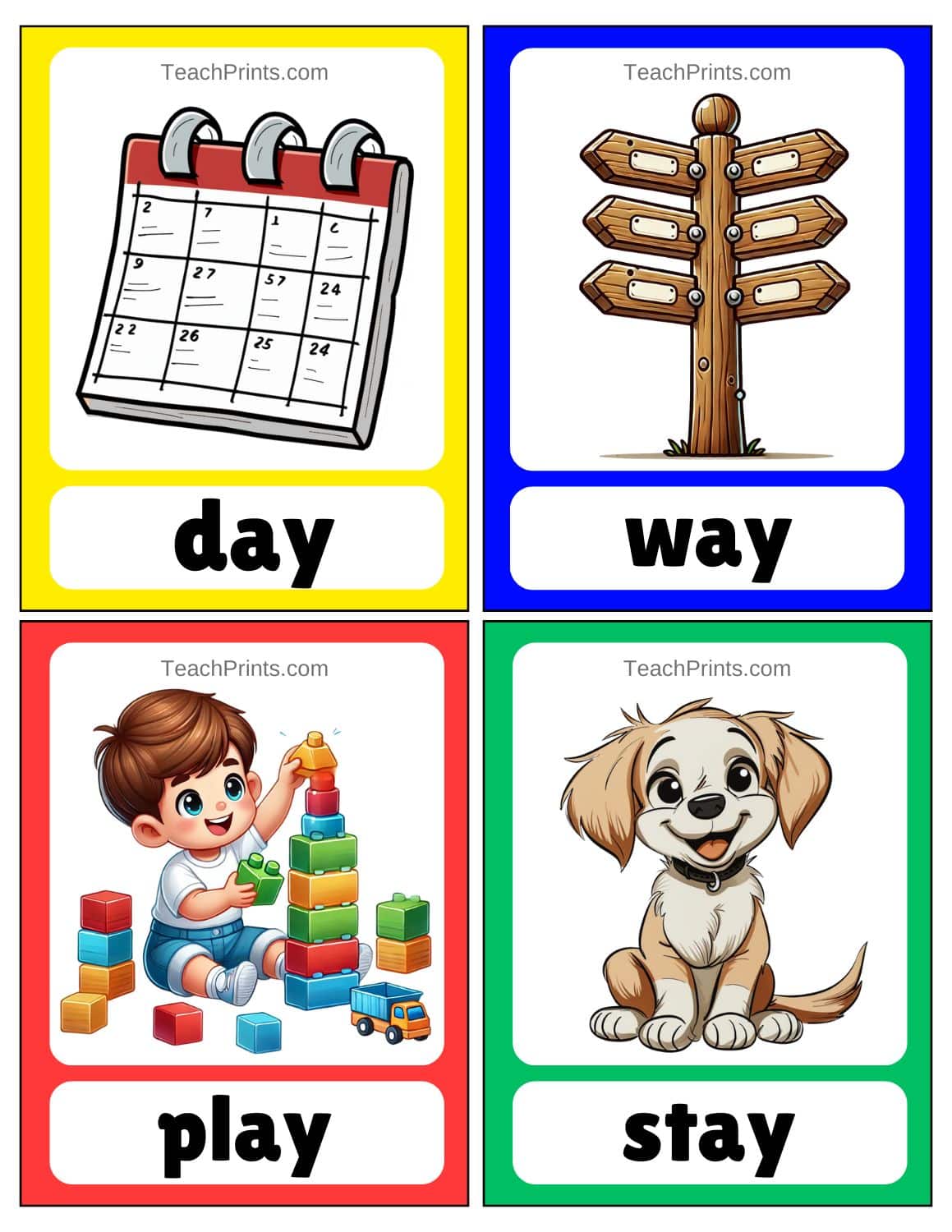 diphthong flashcards