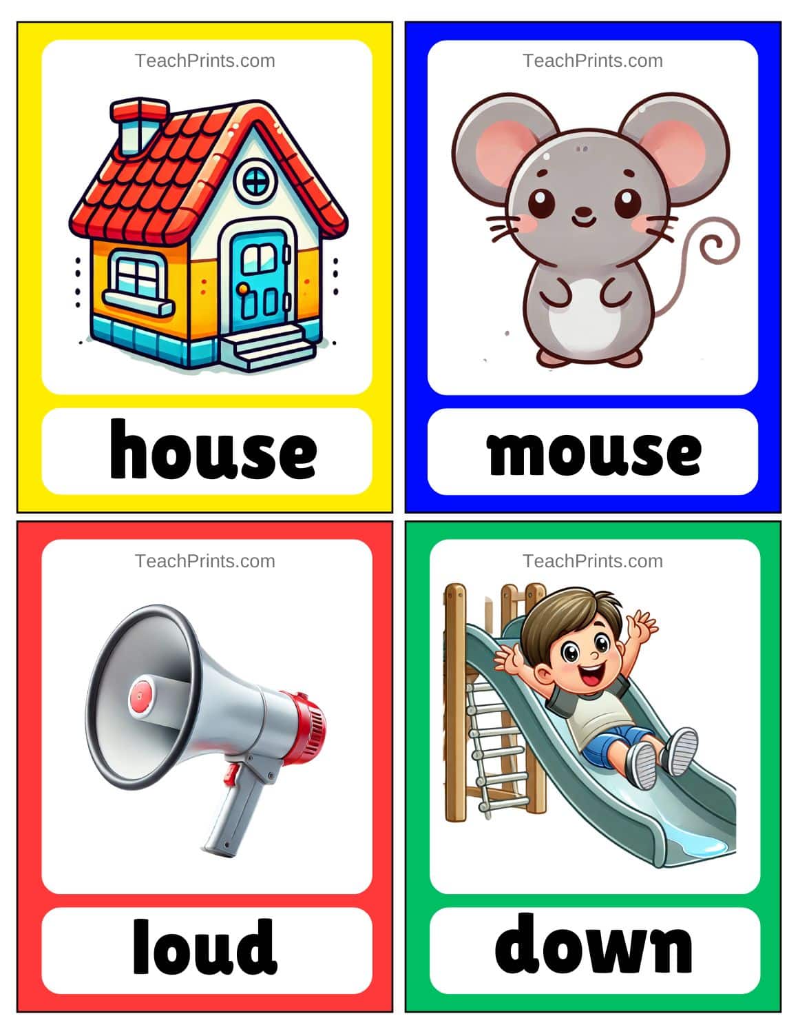 diphthong flashcards