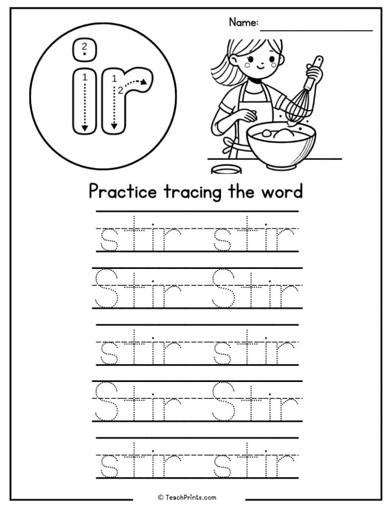 ir worksheet