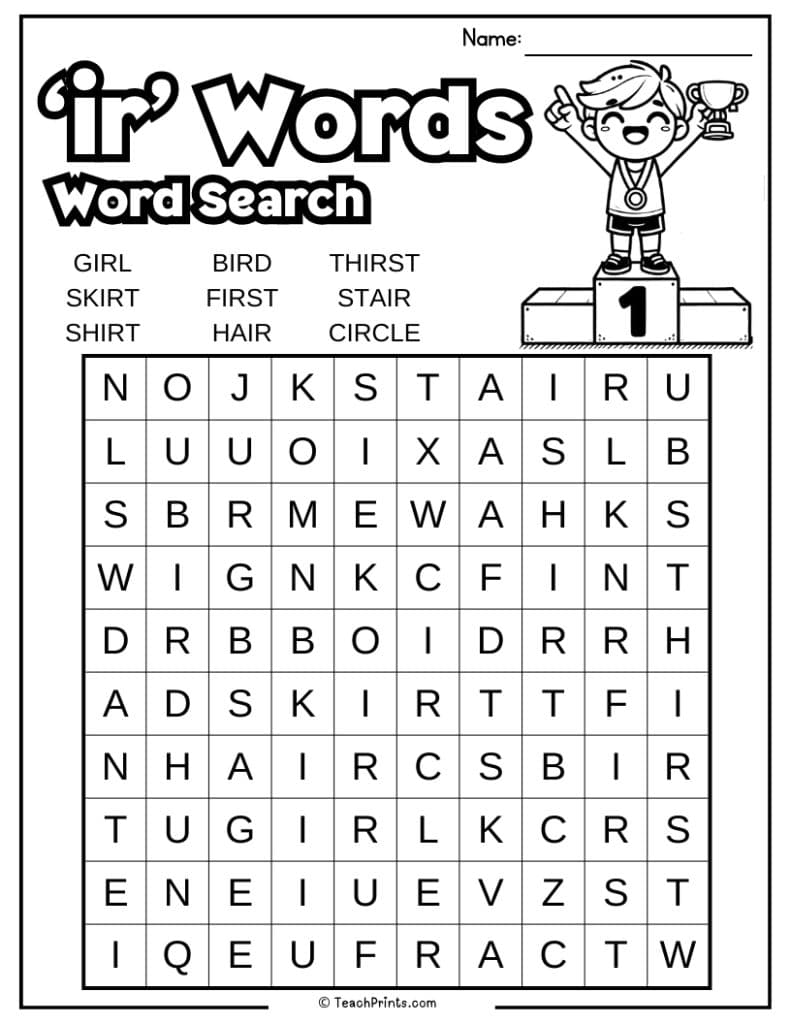 ir worksheet