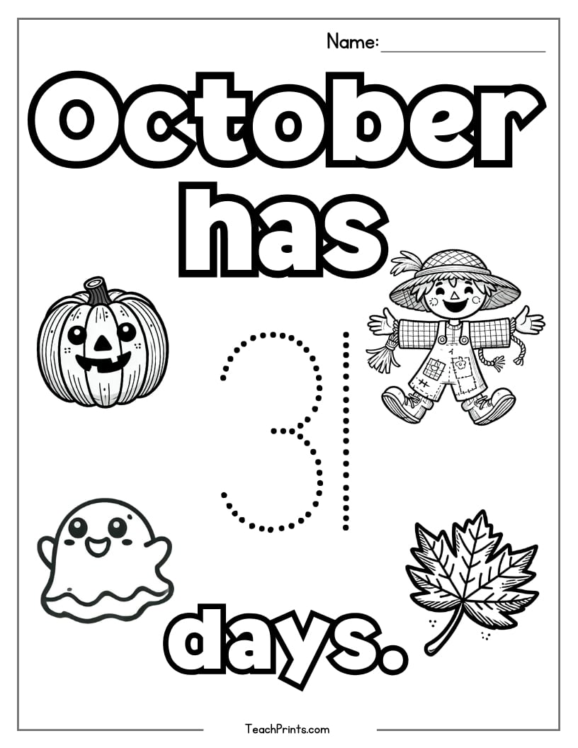 October worksheet