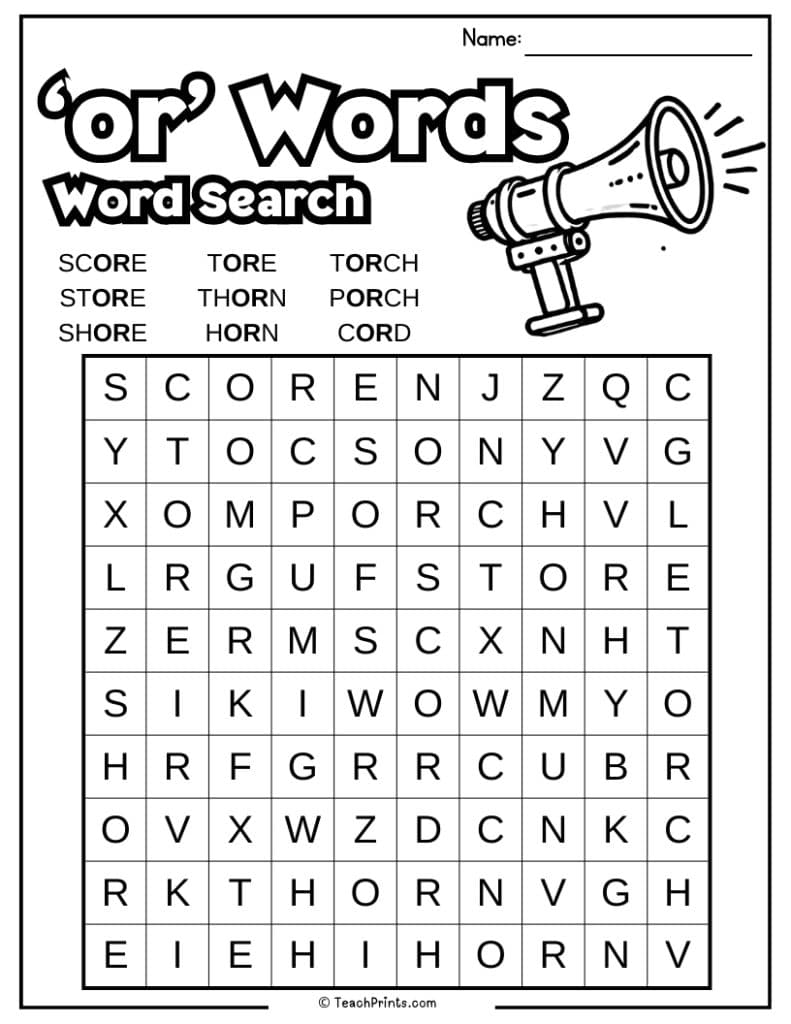 or worksheet