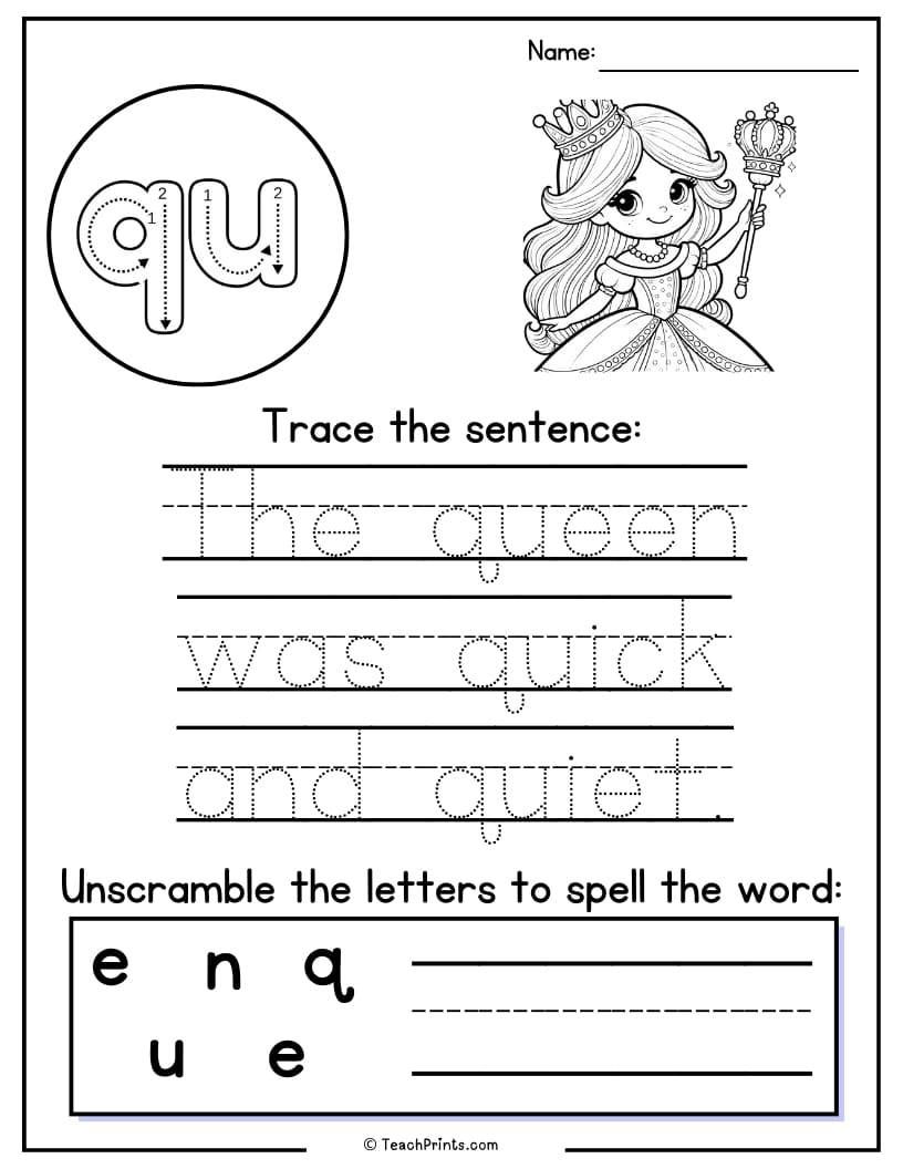 qu worksheet