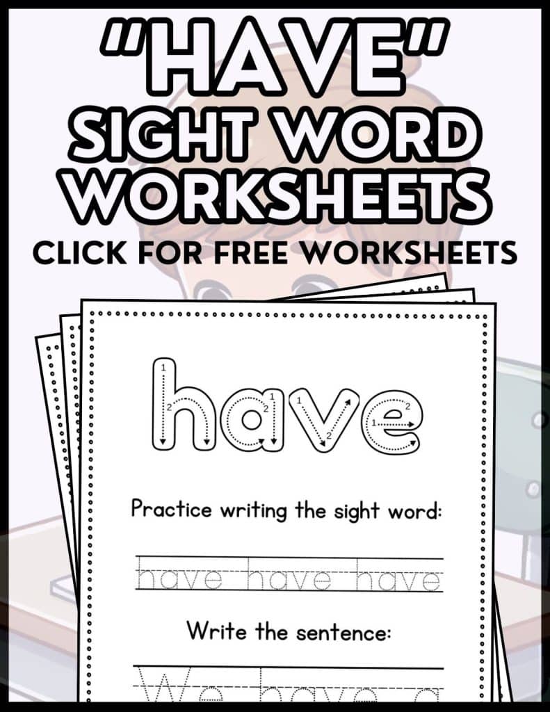 sight word worksheets